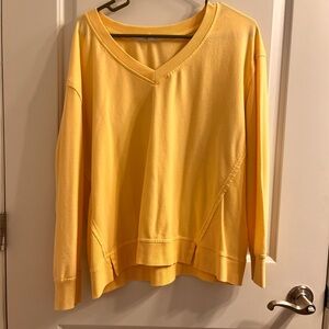 Yellow v neck sweater